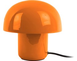 Leitmotiv Tafellamp Fat Mushroom Mini - Metaal - Oranje - 20x20x20 cm (BxHxD) - Bright Orange - E14/max 15W