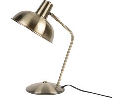 Leitmotiv Tafellamp Hood - Geborsteld Verguld IJzer - 37,5x19,5cm - Scandinavisch