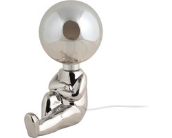 Leitmotiv Tafellamp Joey LED - Zilver - 16.5x12x22.5cm - Scandinavisch