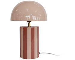 Leitmotiv Tafellamp Rayado - Roze - 25x25x34cm - Modern