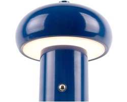 Leitmotiv Tafellamp Retro Seta Led - Blauw - 12.5x12.5x15cm - Modern