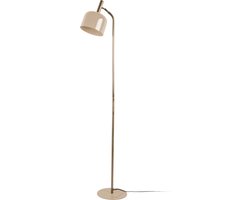 Leitmotiv Vloerlamp Floor Lamp Smart - Bruin - 26x26x164cm - Scandinavisch - Staande lampen voor Woonkamer - Slaapkamer