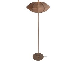 Leitmotiv Vloerlamp Paris Disc - Bruin - 50x50x142cm - Scandinavisch - Staande lampen voor Woonkamer - Slaapkamer
