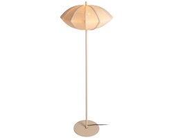 Leitmotiv Vloerlamp Paris Disc - Crème - 50x50x142cm - Scandinavisch - Staande lampen voor Woonkamer - Slaapkamer