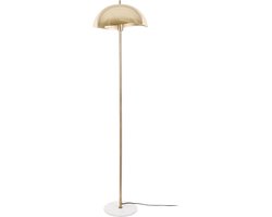 Leitmotiv Vloerlamp Waved - Goud - Ø40cm - Scandinavisch - Staande lampen voor Woonkamer - Slaapkamer