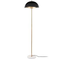Leitmotiv Vloerlamp Waved - Zwart - Ø40cm - Scandinavisch - Staande lampen voor Woonkamer - Slaapkamer