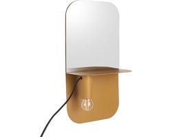 Leitmotiv Wandlamp Plate - IJzer Mat Okergeel - 45x24x12cm