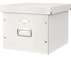 Leitz Click & Store Opbergdoos voor Hangmappen - Archiefdoos tot A3 Formaten - 35.7 x 28.5 x 36.7cm (BxHxD) - Ideaal voor Kantoor en Thuiswerken - Wit