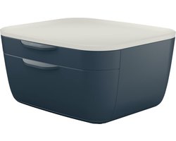 Leitz Cosy Ladenblok  - Ladekastje Met 2 Laden  - Ladenbox Voor Bureau  - Ideaal voor Thuiskantoor/Thuiswerken - Fluweel Grijs