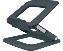 Leitz Ergo Verstelbare Multi-hoek Laptopstandaard - 80% gerecycled plastic - Donkergrijs