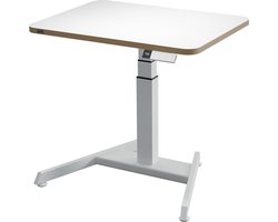 Leitz Ergo Zit Sta Bureau Elektrisch - Verstelbaar in Hoogte - Klein bureau - met Geheugenfunctie - 80 x 60 cm - Wit