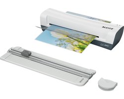 Leitz iLAM Home 4-in-1 A4 lamineerset met rolsnijmachine en hoekafronder - incl. hoezen