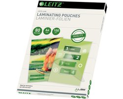 Leitz - Lamineerhoezen - A4 - 80 Micron - 100 Stuks