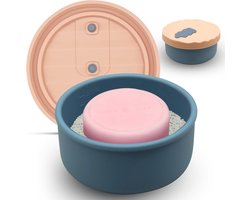 Lekbestendige siliconen zeepcontainer voor op reis - Draagbare zeephouder met ventilatie