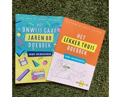Lekker Thuis- & Onwijs Gaaf Jaren 80 Doeboek - voor volwassenen - puzzelen, quizzen, detectives, activiteiten - voordeelset
