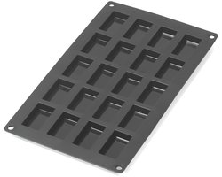 Lékué Bakvorm 20 Financiers - Siliconen - Black