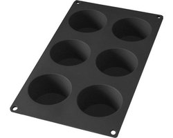Lékué Bakvorm 6 Muffins - Siliconen - Black