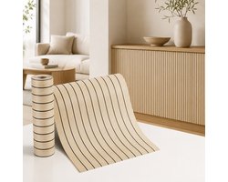 Lemonmax 3D Wandpanelen - Zelfklevende PVC Wandbekleding en Wandfolie Houtlook Lattenwand - 40x300 cm voor Woonkamer Keuken - Licht Eiken