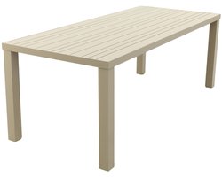 Lena dining tuintafel aluminium 210x90 cm. - Latte