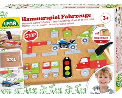 Lena Kinderspel Hamertje Tik Hout/kurk/metaal 64-delig