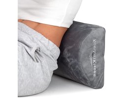 Lendenkussen D-vorm - comfortabel kniekussen voor zijslapers - zwangerschap - middelhard - traagschuim - zacht Oeko-Tex overtrek - premium kniekussen - nekrol knee pillow