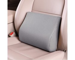 Lendensteun Kussen Memory Foam voor Auto - Ondersteuning voor Midden- en Ondersteunde Rug - Zitkussen voor Auto Stoel - Verstelbaar Kussen - Comfortabele Rugpijn Verlichting