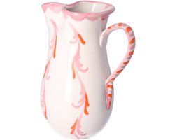 Lenta Living - Karaf PXLL roze met oranje 2L - Karaffen