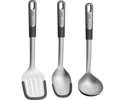 LEO 3-delige keukenhulp set Graphite - Metaal -