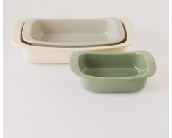 LEO 3-delige rechthoekige ovenschalen Balance - Multi-Color -