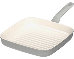 LEO Grillpan antikleef Balance Moonmist - Ø 24cm - Grijs - PFAS-vrij