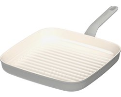LEO Grillpan antikleef Balance Moonmist - Ø 28cm - Grijs - PFAS-vrij
