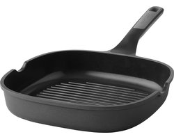 LEO Grillpan antikleef Stone+ - Ø 26cm - Grijs - PFAS-vrij