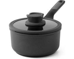 LEO Sauspan antikleef met deksel Stone+ - Ø 18cm - Grijs - PFAS-vrij