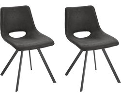 Leon-Stoel - 2 Pack - Antraciet