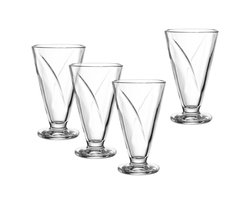 Leonardo CONO Schaal op voet 360ml - set/4