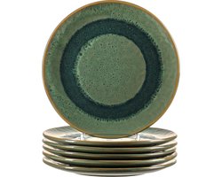Leonardo Matera - Bord - ∅23cm - groen - 6 stuks