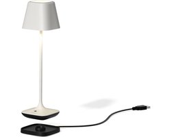 Leonardo tafellamp Capri | Wit | Oplaadbaar | RGB - dimbaar - voor binnen en buiten - acculamp