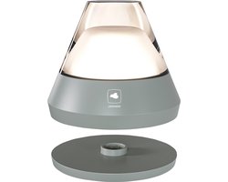 Leonardo tafellamp SALERNO - Grijs, RGB, oplaadbaar - dimbaar voor binnen en buiten - acculamp
