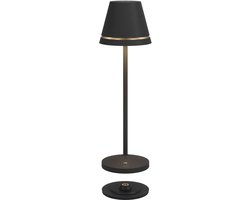Leonardo | Tafellamp VENEZIA | Zwart | Oplaadbare | Indoor | Outdoor