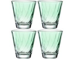 Leonardo TWIST Drinkglas 215ml groen - set/4