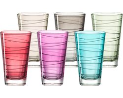 Leonardo Vario Longdrinkglas - set van 6 kleuren