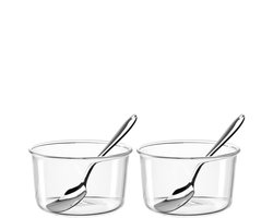 Leonardo VETRO Schaal met lepel VETRO - set/2