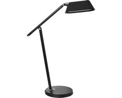 LEONIS - Bureaulamp LED - Zwart - Synthetisch materiaal