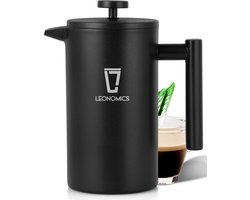 Leonomics Luxe French Press – Cafetière Voor 0.7L Koffie - Coffee Press Koffiezetapparaat