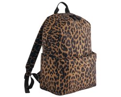Leopard Print Backpack - Bagbase - rugtas - luipaard motief