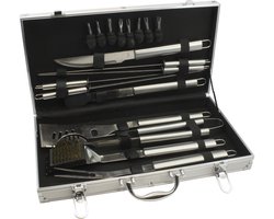 Leopold Vienna - BBQ gereedschap 18-delige set in grillkoffer - bbq accessoires