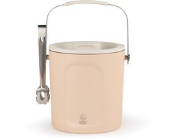 Leopold Vienna - IJsemmer met deksel en tang dubbelwandig Corvina 1,5L