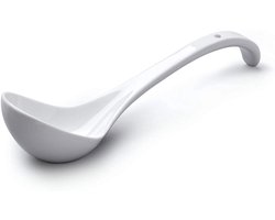 Lepel - Traditionele porseleinen sauslepel - 27 cm - Wit