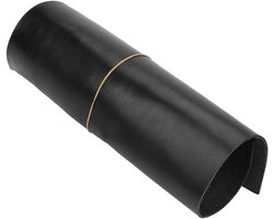 Leren afvalstuk - Plantaardig gelooid gereedschap leer voor ambachten - Extra groot - Kwaliteit echt leer - Reparatie tassen - Textiel bekleding decoratie - Zwart 30 * 30 * 0.3 cm