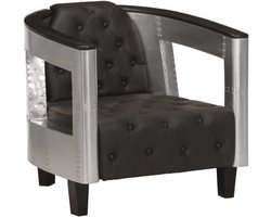 Leren Armchair in Aviateur Stijl - Comfortabele Relaxfauteuil